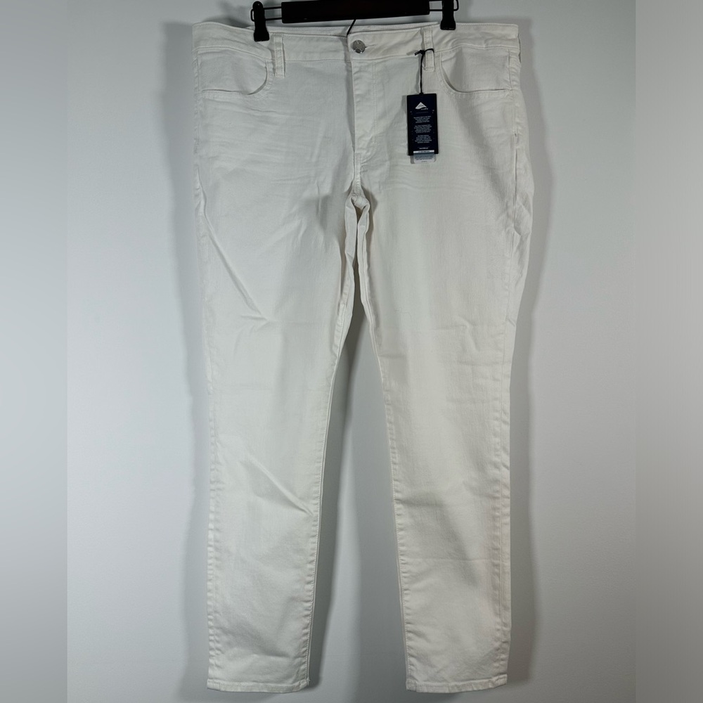 American Eagle White Power Fit Super Stretch Jeggings Low Rise Jeans 20 Long New